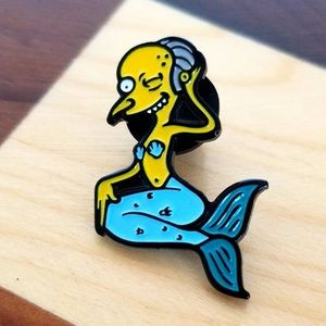 🎉 New The Simpsons Mr Burns Merman Pin
